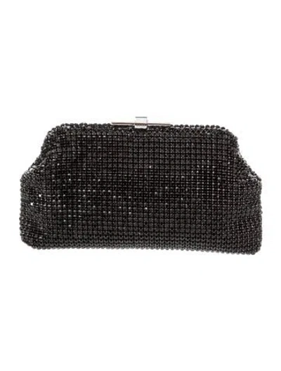 Pre-owned Reiss Sequins Minaudière In Black