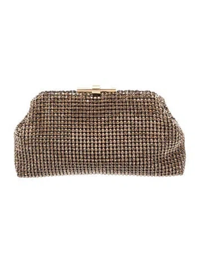 Pre-owned Reiss Sequins Minaudière In Neutrals