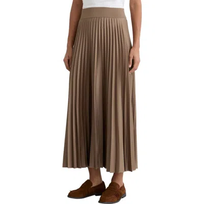 Reiss Seren Pleated Maxi Skirt In Brown
