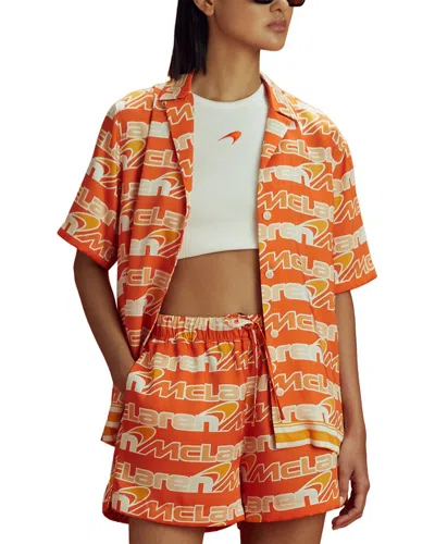 Reiss Shirt In Orange