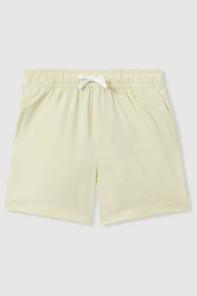 Reiss Kids' Shore - Lemon Plain Drawstring Waist Swim Shorts, Uk 12-13 Yrs