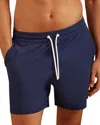 Reiss Shore Plain Drawstring Shorts In Lapis Blue