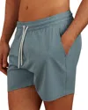 Reiss Shore Plain Drawstring Shorts In Sea Blue