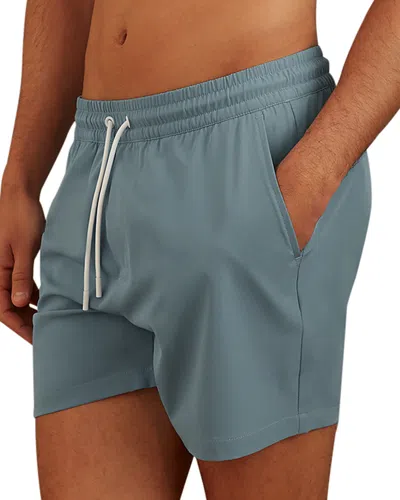 Reiss Shore Plain Drawstring Shorts In Sea Blue