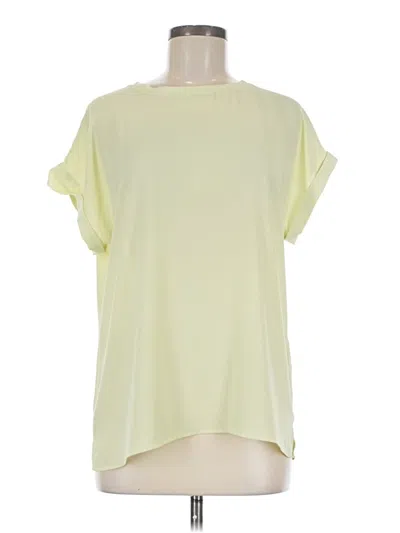Pre-owned Reiss Short Sleeve Blouse In Green