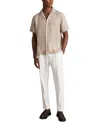 Reiss Mink Brown Cuban Collar Shirt In Neutral