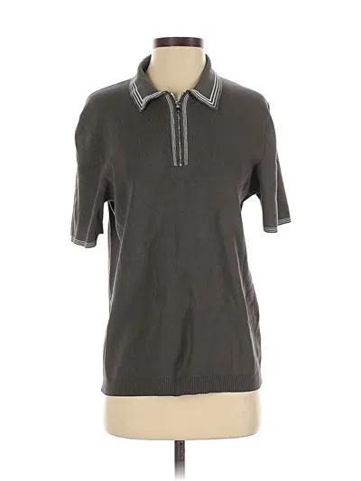Pre-owned Reiss Short Sleeve Polo Shirt In Gray