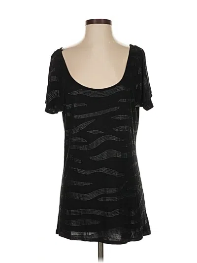 Pre-owned Reiss Short Sleeve T-shirt In Black