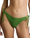 Reiss Womens Green Ari Tie-side Bikini Bottom In Green