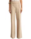 Reiss Sidney Wide Leg Trouser In Brown