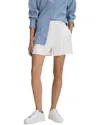 Reiss Sienna Crepe Pleated Short In White