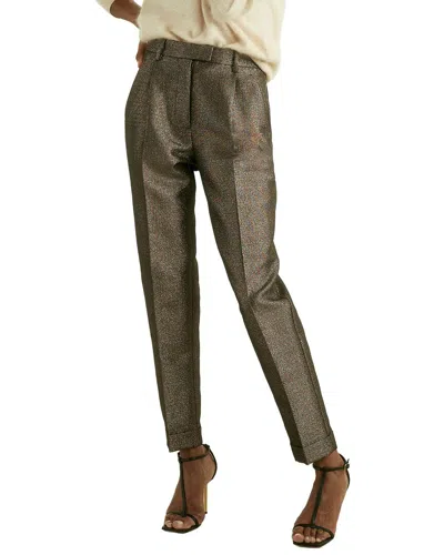 Reiss Sienna Sparkle Taper Trouser In Gray