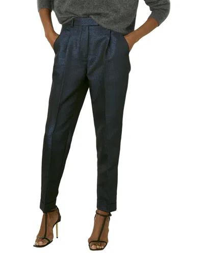 Reiss Sienna Sparkle Taper Trouser In Blue