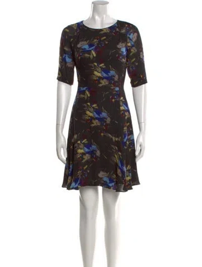 Pre-owned Reiss Silk Mini Dress In Black
