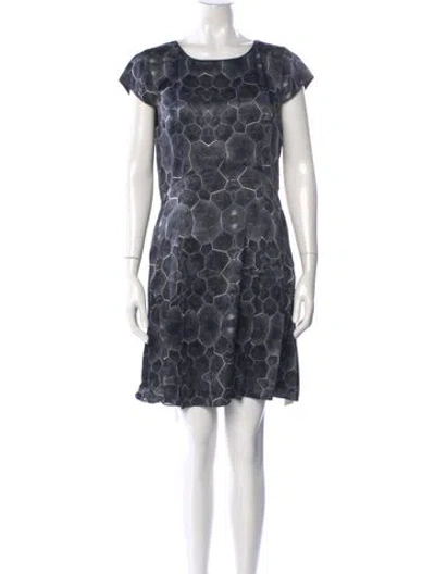 Pre-owned Reiss Silk Mini Dress In Blue