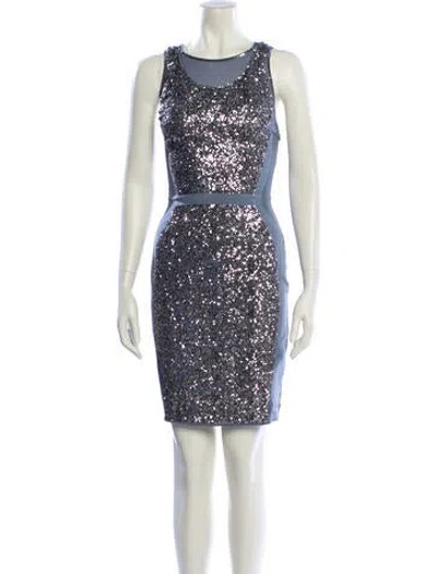 Pre-owned Reiss Silk Mini Dress In Multi