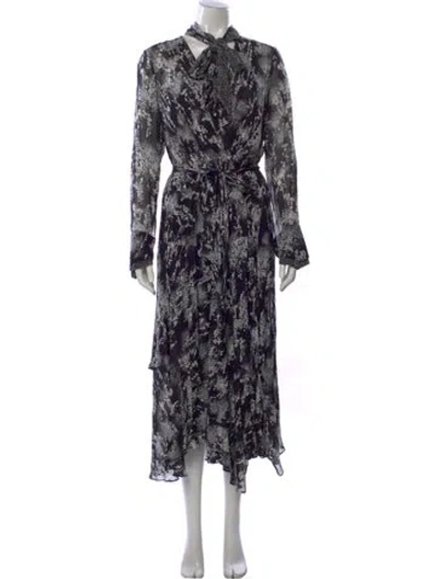 Pre-owned Reiss Silk Mini Dress In Multi