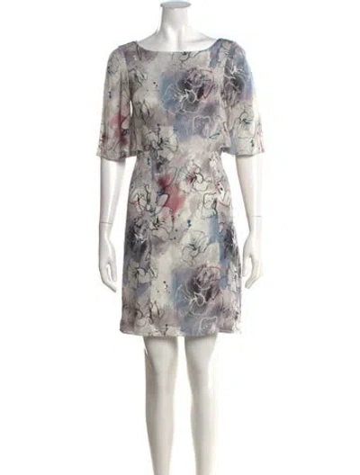 Pre-owned Reiss Silk Mini Dress In Multicolor