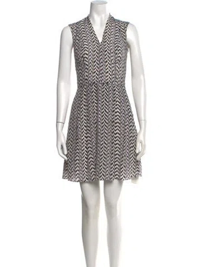 Pre-owned Reiss Silk Mini Dress In White