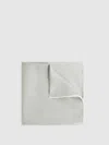 Reiss Silver Polka Dot Silk Pocket Square