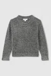 Reiss Silver 13-14 Yrs Tinsel-yarn Jumper In Silver