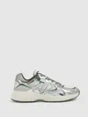 Reiss Silver/green Volt Nubuck And Mesh Trainers In Multi