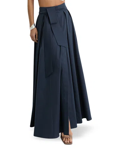 Reiss Simone Maxi Skirt In Blue