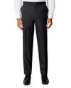 Reiss Sitra Jacquard Tailored Fit Tuxedo Pants In Black