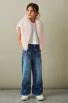Reiss Blue 4-9 Yrs Relaxed Embroidered Logo Jeans