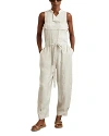 Reiss Stone Belted Utility Jumpsuit In Stone