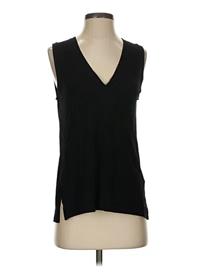 Pre-owned Reiss Sleeveless Blouse In Black
