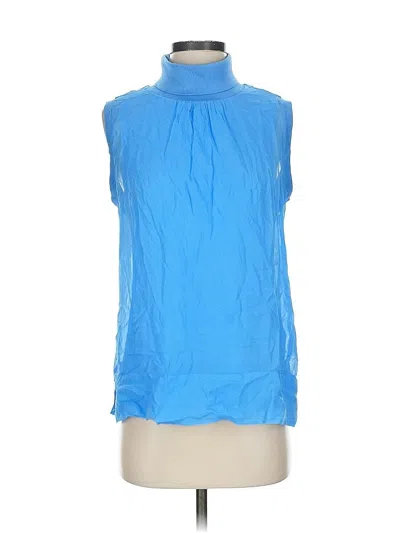 Pre-owned Reiss Sleeveless Blouse In Blue