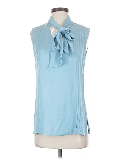 Pre-owned Reiss Sleeveless Blouse In Blue