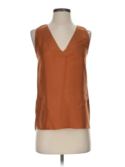 Pre-owned Reiss Sleeveless Blouse In Brown