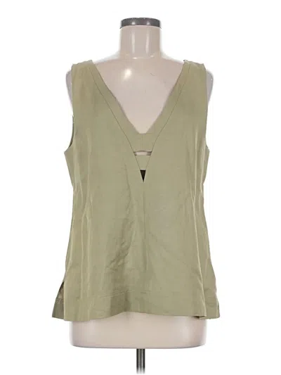 Pre-owned Reiss Sleeveless Blouse In Green