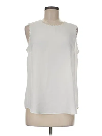 Pre-owned Reiss Sleeveless Blouse In Ivory