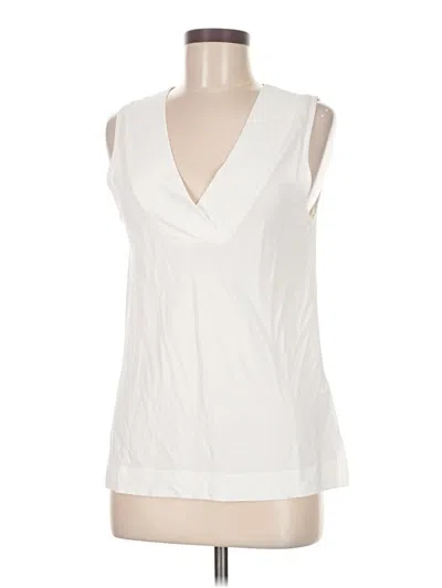 Pre-owned Reiss Sleeveless Blouse In White