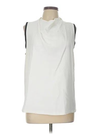 Pre-owned Reiss Sleeveless Blouse In White