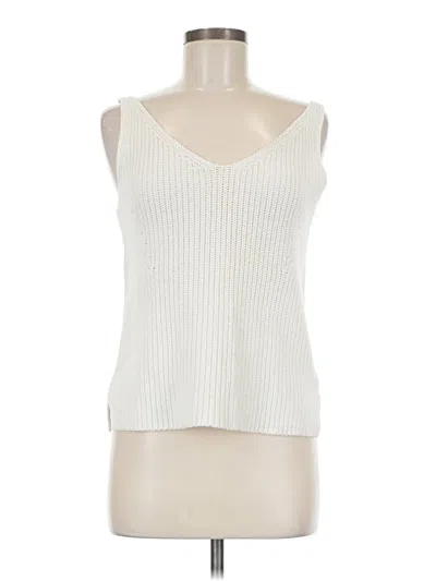 Pre-owned Reiss Sleeveless Top Ivory Sweetheart Neckline Tops In White
