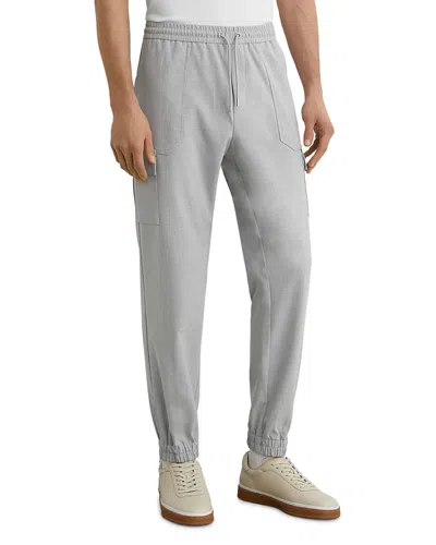 Reiss Slim Fit Cargo Trousers In Gray