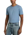 Reiss Dusty Blue Bless Cotton-jersey Crew Neck T-shirt In Dusty Blue
