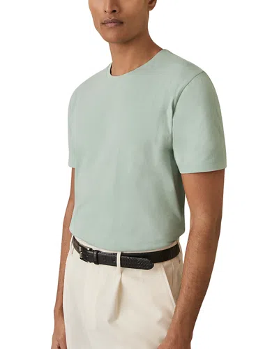 Reiss Slim Fit Crewneck Tee In Mint Green