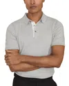 Reiss Washed Sage Green Contrast-placket Polo Shirt With Cotton In Neutral