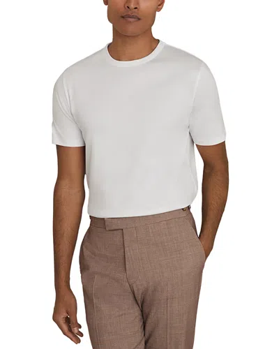 Reiss Slim Fit Mercerized Tee In White