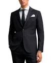 Reiss Slim Fit Prince Of Wales Check Wool Blazer In Black
