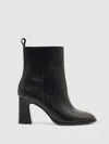 Reiss Snake Boots In Black