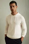 Reiss Snow Merino Wool Drawstring Hoodie