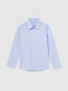 Reiss Soft Blue 100% Cotton Shirt In Blue