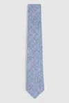 Reiss Soft Blue Melange Melange Silk Tie