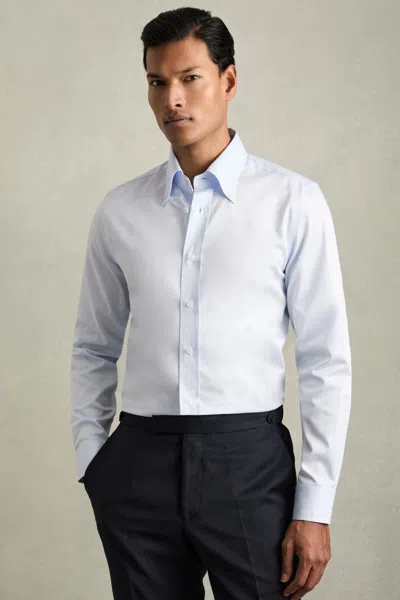 Reiss Soft Blue Regular-fit Cotton Button-down Shirt